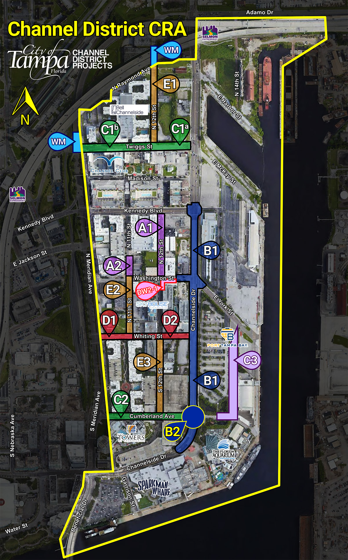 Project Info Map - Channel District Projects